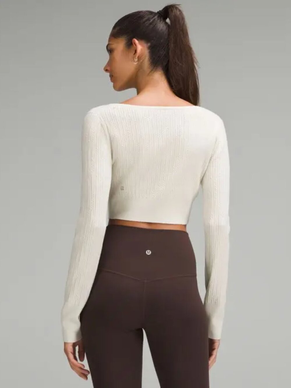 lululemon ribbed merino wool-blend cropped cardigan - Picture 11 of 11